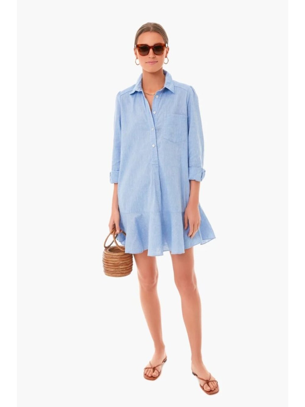Tuckernuck Callahan Shirt Dress in Chambray Small New Womens